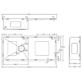 Fienza Hana Single Kitchen Sink Kit Top/Undermount Stainless Steel - 36L